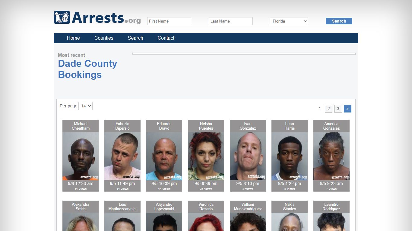 Dade County Arrests and Inmate Search